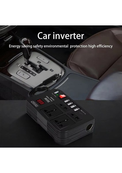 Araba Inverter 300W Güçlü Dc 12V Ila 220V Çok Functurm Ana Modifiye Waveautomotif Güç Dönüştürücü Invertör (Yurt Dışından) modelleri