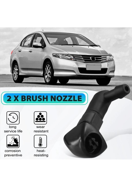 2pcs Araba Ön Cam Yıkayıcı Nozul Jet 76810-TM0-T01 Honda City Için 2009-2012 Hood Cam Yıkayıcı Yıkayıcı Sprey Jet (Yurt Dışından) fırsatları