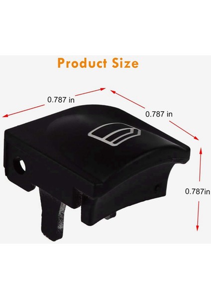 Pencere Anahtarı Düğmesi Mercedes Benz W203 W208 C Clk Sınıf Ön Sol+Sağ Pencere Anahtarı Onarım Düğmesi Kapakları (Yurt Dışından)