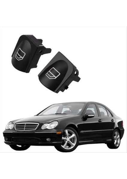 Pencere Anahtarı Düğmesi Mercedes Benz W203 W208 C Clk Sınıf Ön Sol+Sağ Pencere Anahtarı Onarım Düğmesi Kapakları (Yurt Dışından) indirimleri