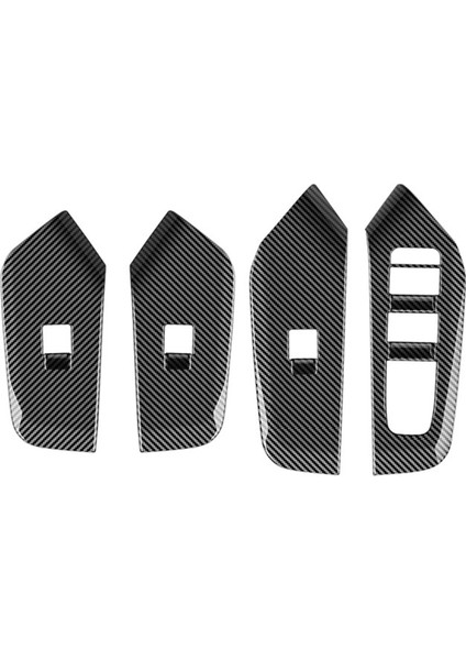 Toyota Prius 60 Serisi 2022 2023 Için Araba Iç Kapı Koltuk Penceresi Cam Anahtar Çerçeve Kaplamalar Gösterildiği Gibi (Yurt Dışından)