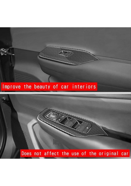 Toyota Prius 60 Serisi 2022 2023 Için Araba Iç Kapı Koltuk Penceresi Cam Anahtar Çerçeve Kaplamalar Gösterildiği Gibi (Yurt Dışından) modelleri