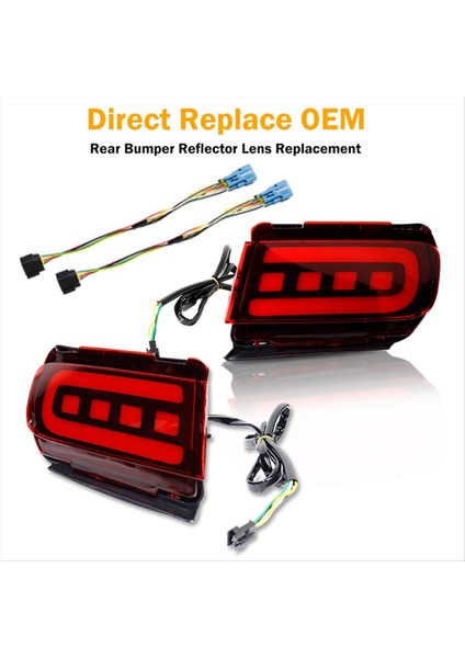 Toyota Land Cruiser Prado Için 150 LC150 FJ150 GRJ150 2010-2020 Arka Tampon Reflektörü LED Araç Tail Lamba Fren Dönüşü Işık (Yurt Dışından) modelleri