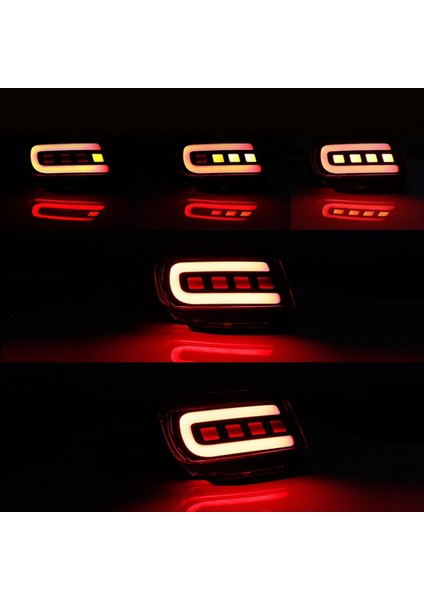 Toyota Land Cruiser Prado Için 150 LC150 FJ150 GRJ150 2010-2020 Arka Tampon Reflektörü LED Araç Tail Lamba Fren Dönüşü Işık (Yurt Dışından) fırsatları