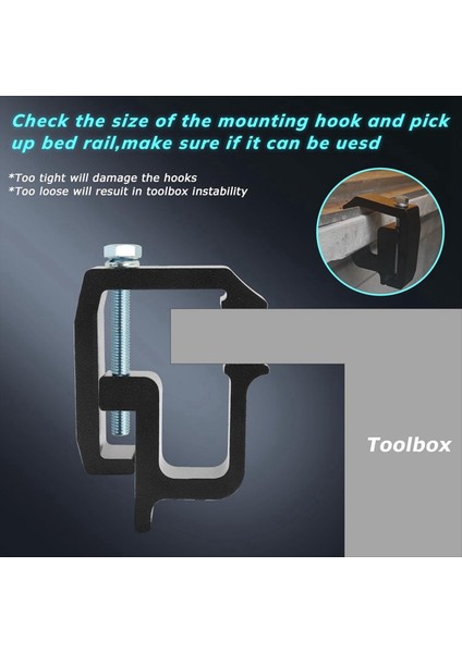 Kamyon Kapağı Montaj Kelepçeleri Chevy Silverado Sierra Için Ağır Derece Kamp Kabuk Kelepçeleri 1500/2500/3500 Dodge Black Için (Yurt Dışından) indirimleri