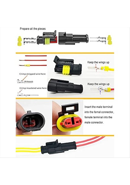 800PCS Otomotiv Elektrik Konektörleri Otomotiv Elektrik Te Konektörleri Fiş Kiti 1/2/3/4/5/6 Pin Konektörler (Yurt Dışından) indirimleri