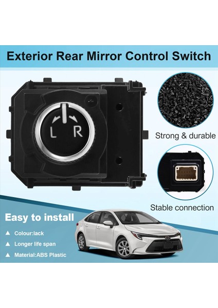 84872-02300 Toyota Corolla Se Xse Hatchback 2019-2021 8487202300 Için Araba Dış Arka Ayna Kontrol Anahtarı (Yurt Dışından) fırsatları