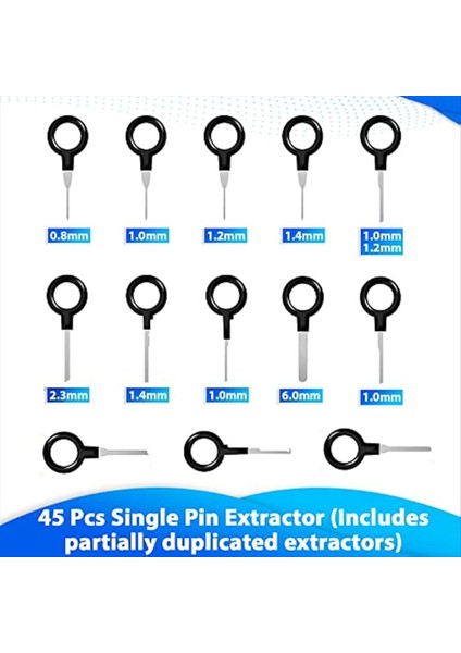 Terminal Çıkarma Aracı Kiti 139 Pcs Depinning Aracı Elektrik Konnektörü Pimi Çıkarma Aracı Kit Pimi Pin Çekme Alet Seti (Yurt Dışından) fiyatları