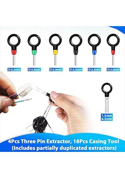 Terminal Çıkarma Aracı Kiti 139 Pcs Depinning Aracı Elektrik Konnektörü Pimi Çıkarma Aracı Kit Pimi Pin Çekme Alet Seti (Yurt Dışından) fırsatları