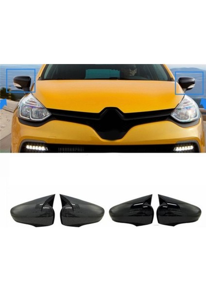 Renault Co 4 Mk4 / Zoe / Captur Için Araba Yan Ayna Kapağı 2012-2019 Yan Dikiz Ayna Kapağı Kapağı (Karbon) (Yurt Dışından) indirimleri