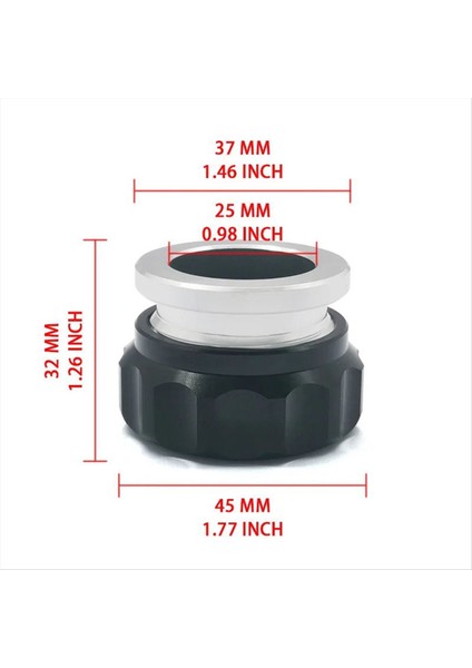 Alüminyum Kaynak Malzemesi Doldurucu Boyun Kapağı Yağ Yakıt Su Deposu Siyah 1inch 25 4mm (Yurt Dışından) fırsatları