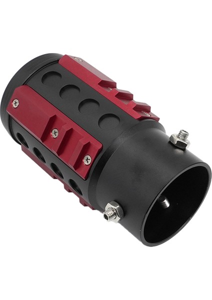 Araba Evrensel Egzoz Borusu Dekorasyon Yarış Kuyruğu Boğaz Kişiselleştirilmiş Modifikasyon Kuyruk Boğaz Alüminyum Alaşım Kırmızı (Yurt Dışından)