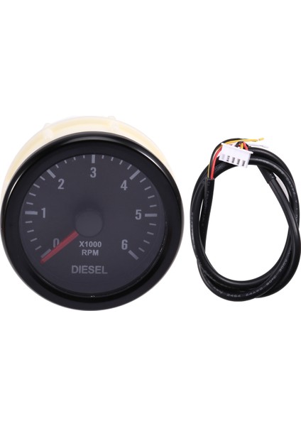 Dizel Motor Motoru Için 52MM 0-6000 Rpm (Dash&#39 De) Elektrik Takometre Göstergesi (Yurt Dışından)