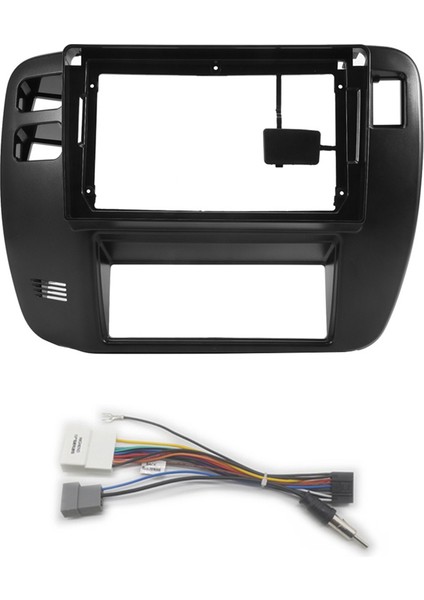Nissan Patrol Için 9 Inç Araba Radyo Fasyası 1997-2005 Video Panel Oynatıcı Ses Dash 2 Din Çerçeve Gösterge Tablosu Montaj Kiti (Yurt Dışından)
