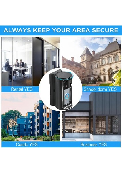 Yeni Yüzük Kapı Zi Montaj Yok Matkap Yüzük Kapısı Tutucu Kapı Zi Montaj Yok Ayarlanabir Yüzük Kapı Zi Kılıfı Hırsını Anti (Yurt Dışından) modelleri