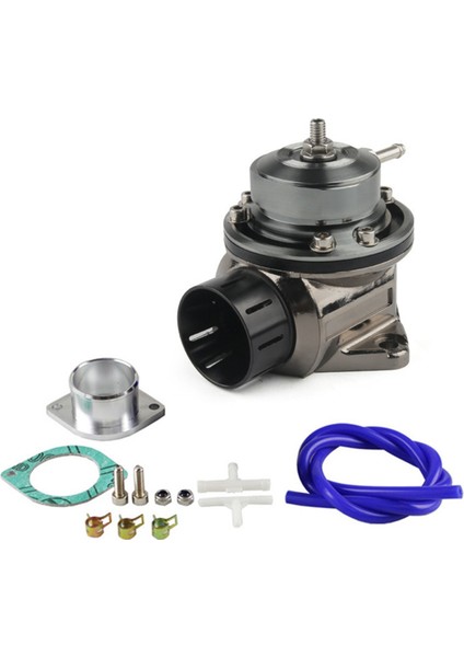 Evrensel Turbo Tahye Valfi Kiti Sti Fv Intercooler Atık Giriş Egzoz Valfi Araç Modifikasyonu Siyah (Yurt Dışından)