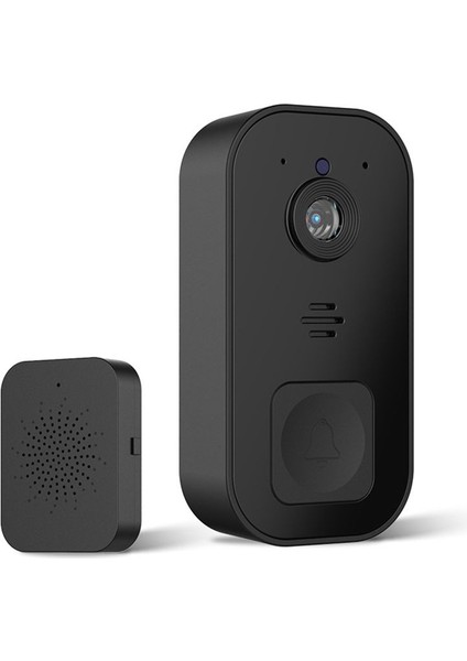 Kablosuz Video Kapı Zi Kamera Kapı Zi Akıllı Kapı Zi Kolay Kurulum Desteği 2 4g Wifi Siyah (Yurt Dışından)