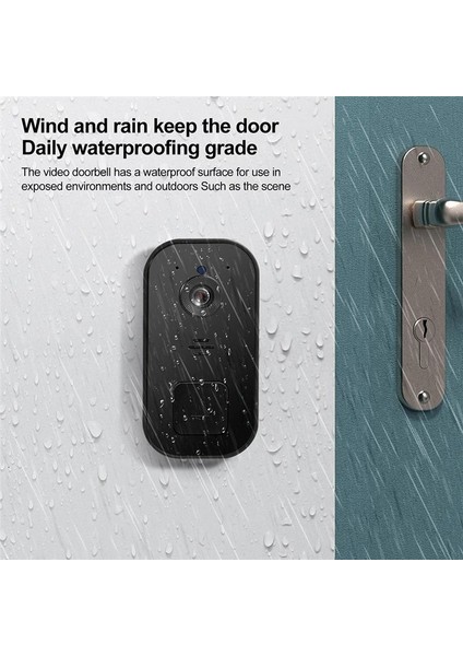 Kablosuz Video Kapı Zi Kamera Kapı Zi Akıllı Kapı Zi Kolay Kurulum Desteği 2 4g Wifi Siyah (Yurt Dışından) indirimleri