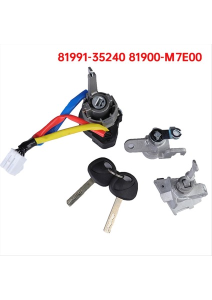 1set Dıslıd Kit Anahtarı Alt Masal Sindir-Ignition Anahtar Kit Kiti 81900-M7E00 Kıa Optima Forte Soul 81991-35240 (Yurt Dışından) modelleri