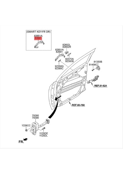 2pcs Ön Kapı Akıllı Tutamak Düğmesi 82661-D3710 82651-D3710 Hyundai Tucson Için 2016-2020 Dış Çekme Küçük Anahtar (Yurt Dışından) indirimleri
