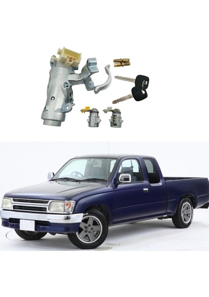 Ateşleme Kit Çekirdek Kontak Anahtarı Direksiyon Varil Kidi + Toyota Hilux 1997-2005 Için Ayarlanan 2 Tuşla Kapı Kidi (Yurt Dışından) fiyatları