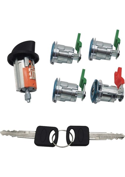 Kapı Kitleri Sindir Kit Seti ve Ateşleme Anahtarı 597638 Ford E Serisi Van 1997-2020 Için DL5886 (Yurt Dışından)