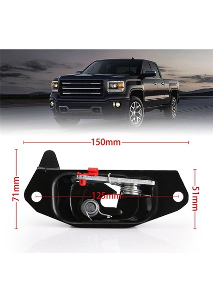 Bagaj Kapağı Kuyruk Kapısı Mandal Forvet ve Bolt Kit Chevy Gmc Silverado Sierra Bagaj Kapağı Mandal Kit Seti 15921949 15921948 (Yurt Dışından) modelleri