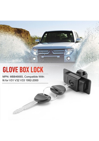 MB846665 Mitsubishi Montero Pajero V31 V32 V33 1992-2000 Için Eldiven Kutusu Kit Anahtarı (Yurt Dışından) indirimleri