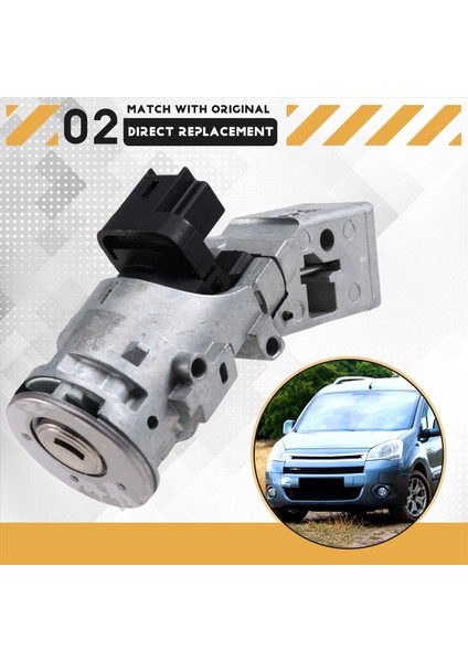 Araba Ateşleme Anahtarı Kontak Anahtarı Kit Çekirdek Montajı 69057-48011 69057-41010 Citroen Berngo Için (Yurt Dışından) modelleri