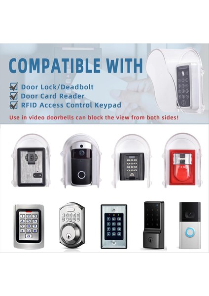 Kapı Zi Yağmur Kapağı Yüzük Kapı Zi Kapak Kapı Erişim/garaj Kapı Açıcı Için Su Geçirmez Koruyucu Erişim Şeffaf (Yurt Dışından) modelleri