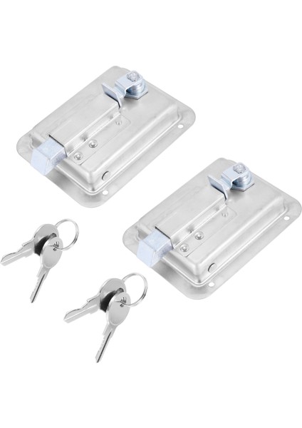 Donanım 2 Paket Paslanmaz Çek Kürek Slam Mandal Kit ve Anahtar - Kapı Römorku Için Tek Nokta Tutucu Rv Jeep (Yurt Dışından) fiyatları