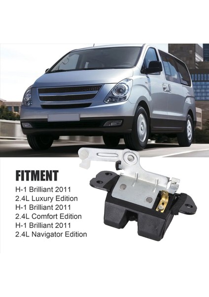 Araba Bagajı Kit Kit Kit Catcher ile Geri Kapı Mandalı 81230-4H001 812304H001 Hyundai H-1 Brilant 2011 2 4l (Yurt Dışından) fırsatları