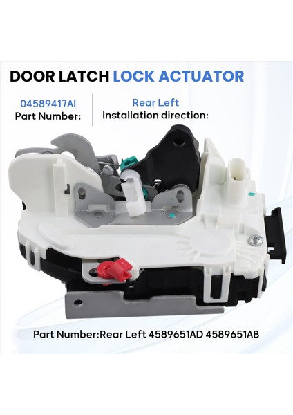 Jeep Compass Dodge Chrysler Için Araba Kapı Kidi Aktüatör Mandalı 2008-2020 Kapı Yürütme Kidi Arka Sol 4589651AD (Yurt Dışından) fırsatları