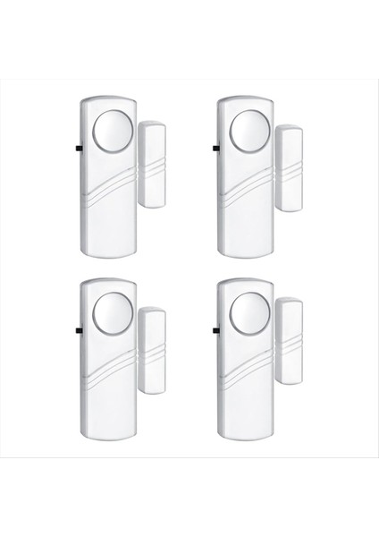 4pcs Güvenk Kapı Pencere Alarmı Kablosuz Kapı Pencere Hırsız Alarmı Ofis Penceresi Havuzu Için Kapı Zi Alarmları (Yurt Dışından)