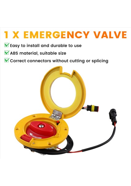 Yuvarlak Yolcu Kapısı Acil Durum Valfi Otobüs Gövde Parçaları Için 6100-02219 6100-061569 (Yurt Dışından) indirimleri