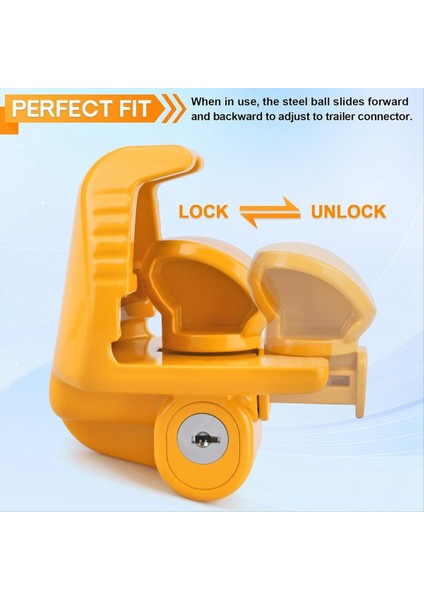 Römork Hitch Lock 2 Tuşlu Evrensel Boyut Araçlar Römorklar Tekne ve Rv&#39 Ler Için Ağır Hizmet Tipi Çek Römork Kitleri (Yurt Dışından) indirimleri