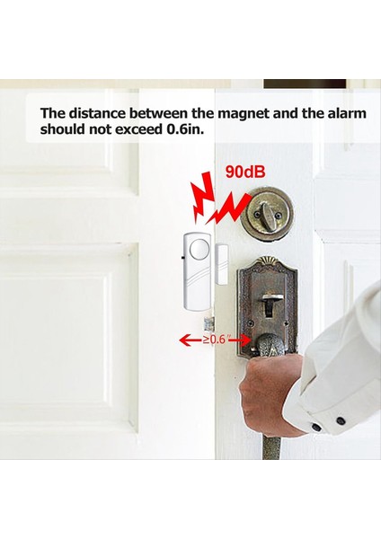 4pcs Güvenk Kapı Pencere Alarmı Kablosuz Kapı Pencere Hırsız Alarmı Ofis Penceresi Havuzu Için Kapı Zi Alarmları (Yurt Dışından) fiyatları