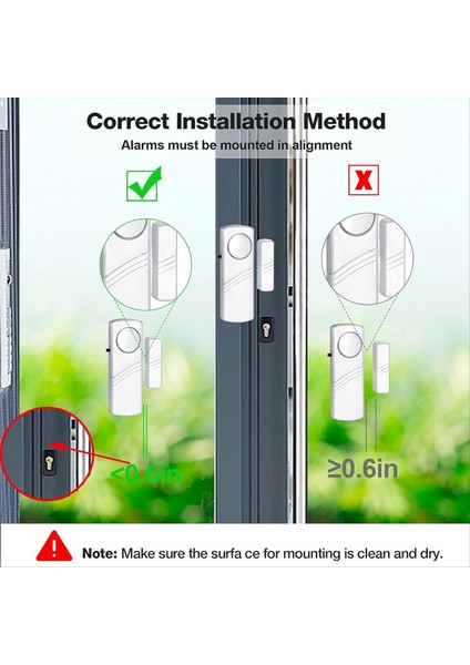 4pcs Güvenk Kapı Pencere Alarmı Kablosuz Kapı Pencere Hırsız Alarmı Ofis Penceresi Havuzu Için Kapı Zi Alarmları (Yurt Dışından) modelleri