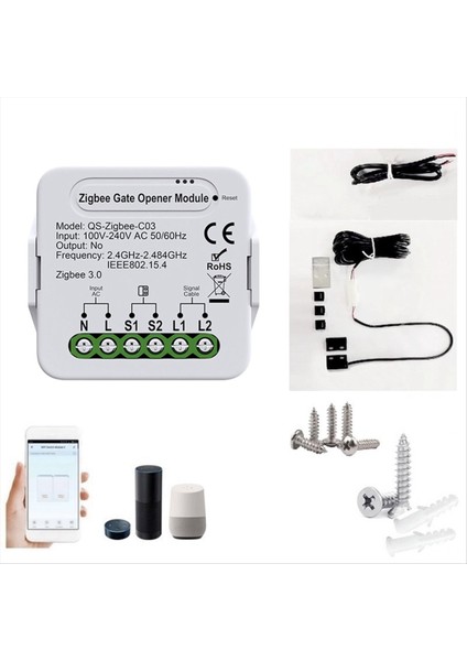 Smartzigbee Garaj Kapı Açıcı - Alexa &amp Googlehome ile Uyumlu Uzaktan Kumanda Kapısı Aksesuar (Yurt Dışından) fiyatları