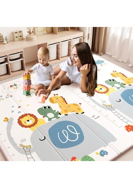 Infant Hobby Dream İt Katlanabilir Çift Taraflı Oyun Matı Oyun Halısı180X160X1 CM