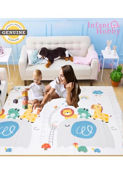Infant Hobby Dream İt Katlanabilir Çift Taraflı Oyun Matı Oyun Halısı180X160X1 CM modelleri