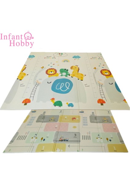 Infant Hobby Dream İt Katlanabilir Çift Taraflı Oyun Matı Oyun Halısı180X160X1 CM fırsatları