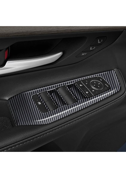 Araba Penceresi Anahtarı Asansör Paneli Kapı Kol Tabanları Panel Toyota Grand Highlander Için Karbon Fiber Tirm 2024 Lhd (Yurt Dışından) fiyatları