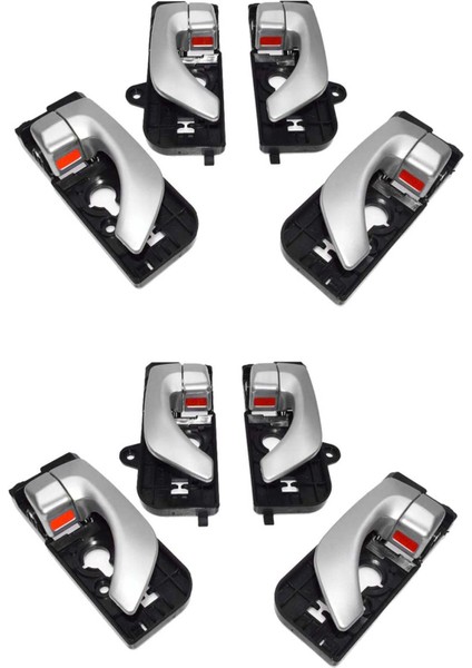 4x Kapı Kolu Ön Arka Sol Sağ Sağda Hyundai Sonata 2005 2006 2007 2008 826103K020 826203K020 Araba Stil (Yurt Dışından)