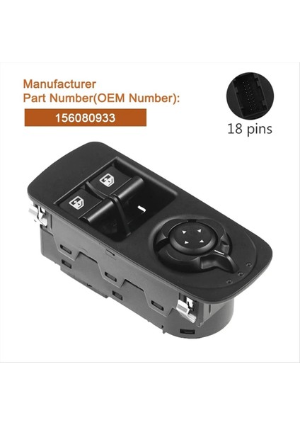 156080933 156085172 Araba Penceresi Anahtarı Alfa Için Araç Aksesuarları Mito 955 2008-2018 (Yurt Dışından) fiyatları