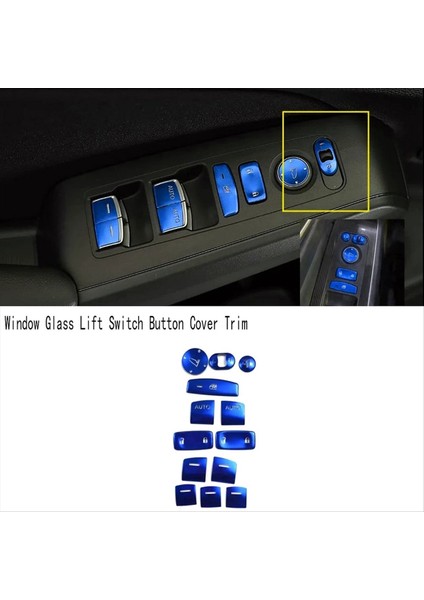 13PCS Pencere Cam Kaldırma Anahtarı Düğmesi Kapak Honda Civic 11 Gen 2022 (Yurt Dışından) fiyatları