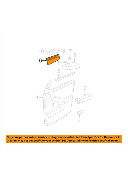 Araba Sol Sürücü Yan Pencere Cam Asansör Anahtarı Trim Panel Kapak 6L1Z-14525 Ba Ford Expedition 2003-2006 (Yurt Dışından) fırsatları