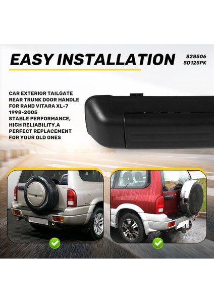 Suzuki Vitara Grand Vitara Xl-7 1998-2005 Için Araba Dış Kapağı Arka Bagaj Kolu (Yurt Dışından) indirimleri