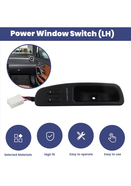 Mercedes Benz MB Van MB100 Lh Rh Otomobil Parçaları 12V Elektrik Pencere Anahtarı Düğmesi Çift Bağ (Yurt Dışından) indirimleri