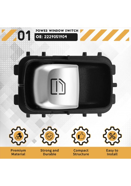 Enerji Penceresi Anahtarı 2229051904 Mercedes-Benz E-Serisi S-Serisi W213 W217 W222 W247 Araç Aksesuarları Siyah (Yurt Dışından) fırsatları